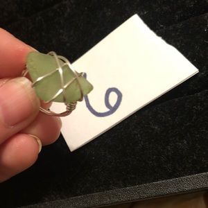 Ring size 6 sea glass